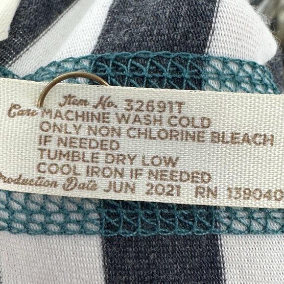 NEW Matilda Jane MARCELLE Long Sleeve Boat Neck Gray Striped Top Sz Small - Picture 9 of 9